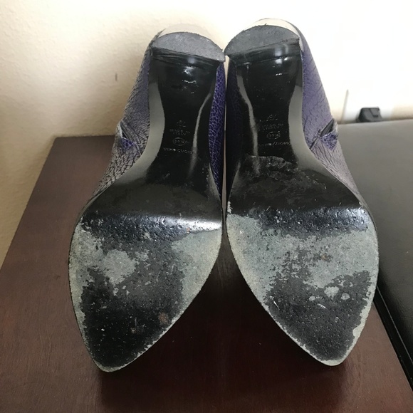 3.1 Phillip Lim Purple Leather Jayne Ankle Boots - Picture 7 of 8